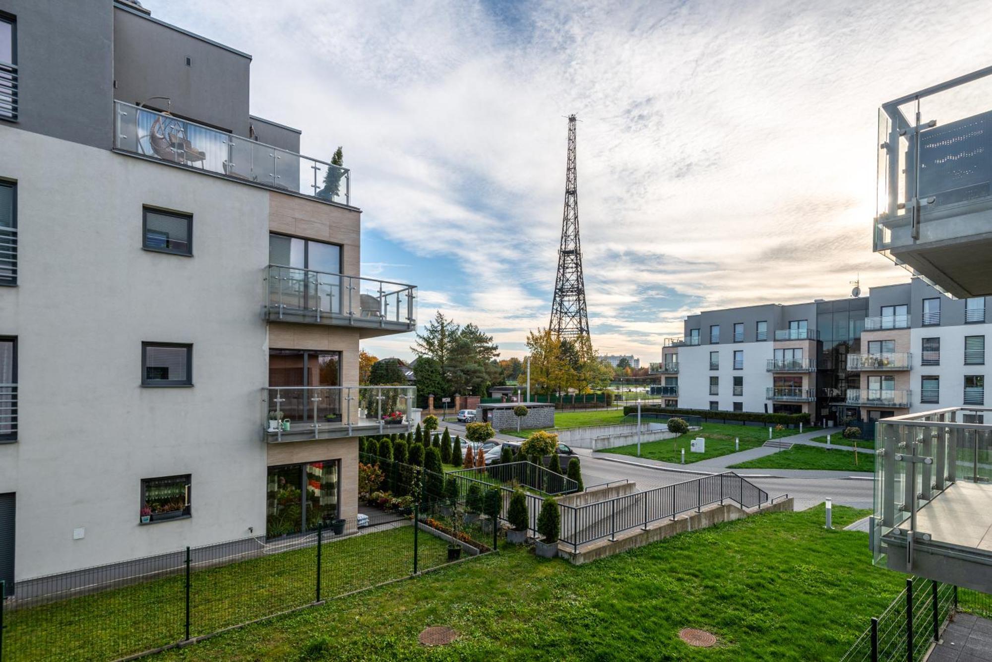 Apartament Lubliniecka Z Pieknym Widokiem Na Radiostacje Gliwice Exteriör bild